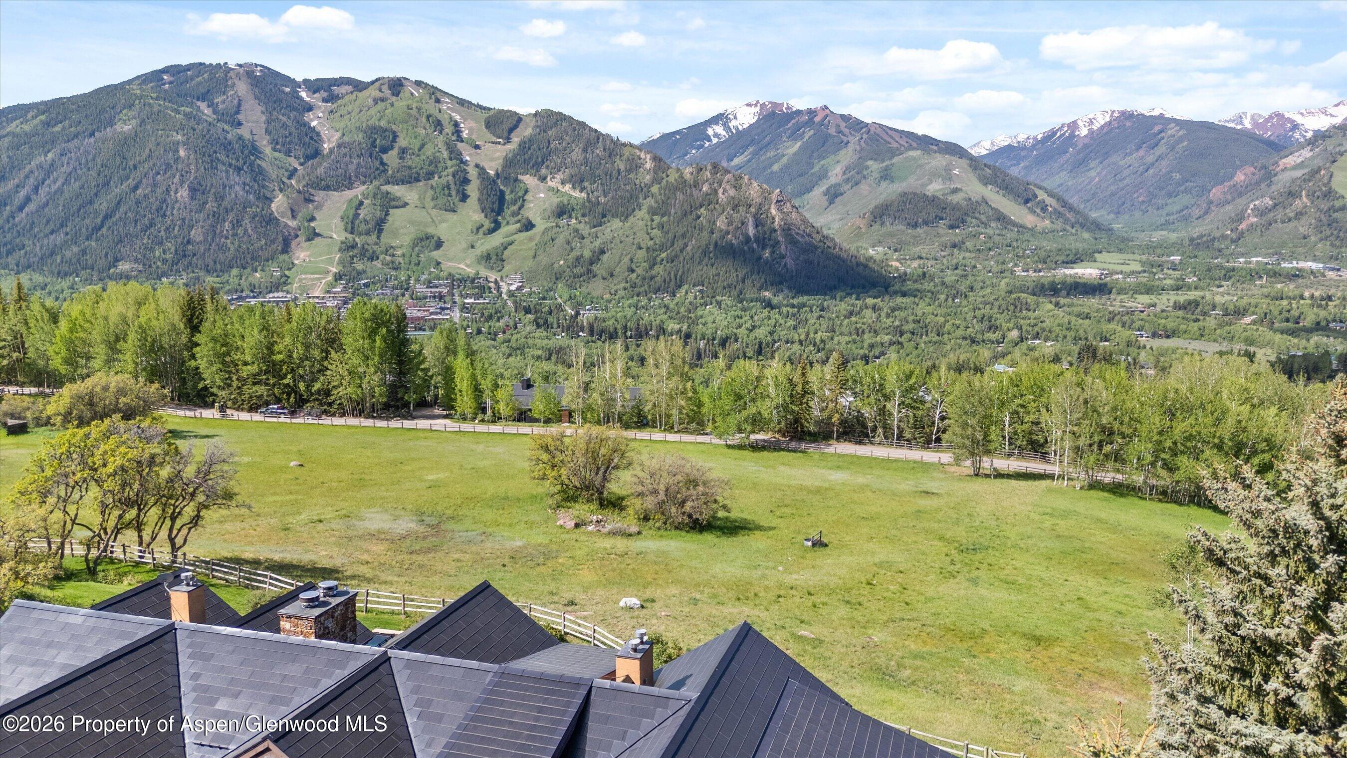 1682 Red Mountain Road Aspen, CO 81612 - Photo 38 of 42 Aerial view looking over Open Space