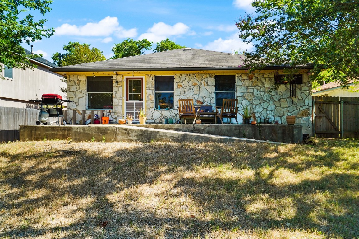 1422 Wheatfall Lane Austin, TX 78748 - Photo 23 of 29 a view of a house with sitting area and garden