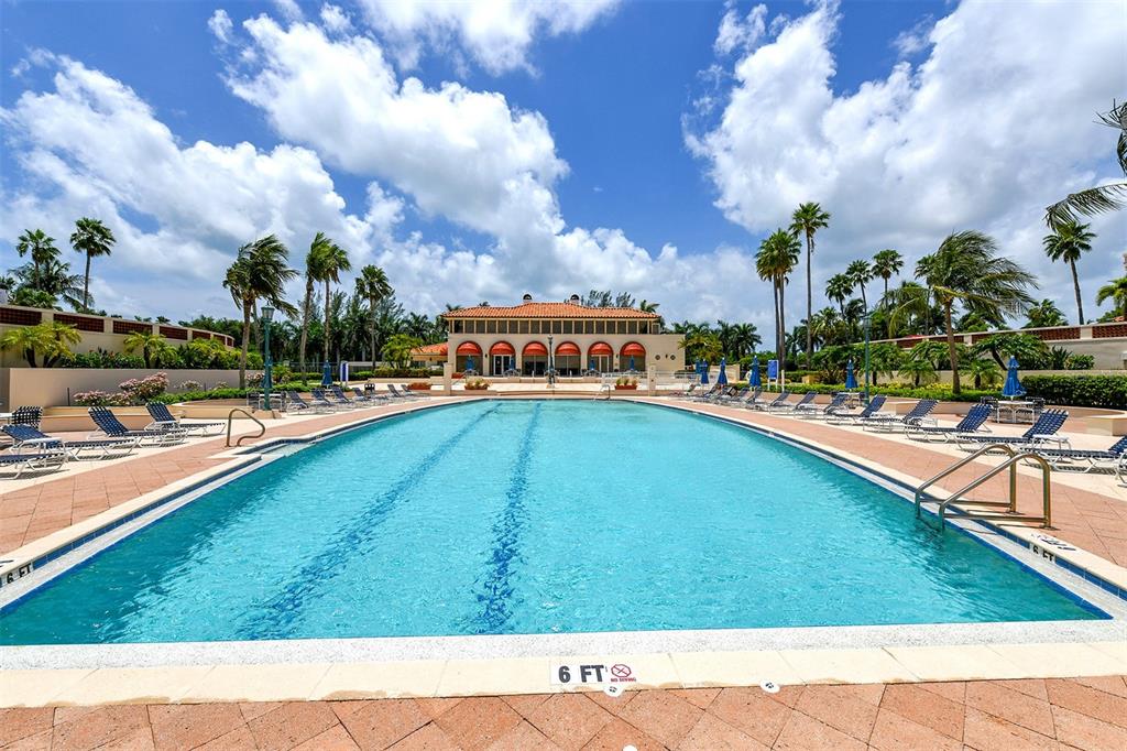 3060 Grand Bay Boulevard, Unit 155 Longboat Key, FL 34228 - Photo 45 of 67 a view of swimming pool with outdoor seating