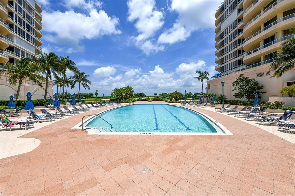 3060 Grand Bay Boulevard, Unit 155 Longboat Key, FL 34228 - Photo 49 of 67 a view of swimming pool with outdoor seating
