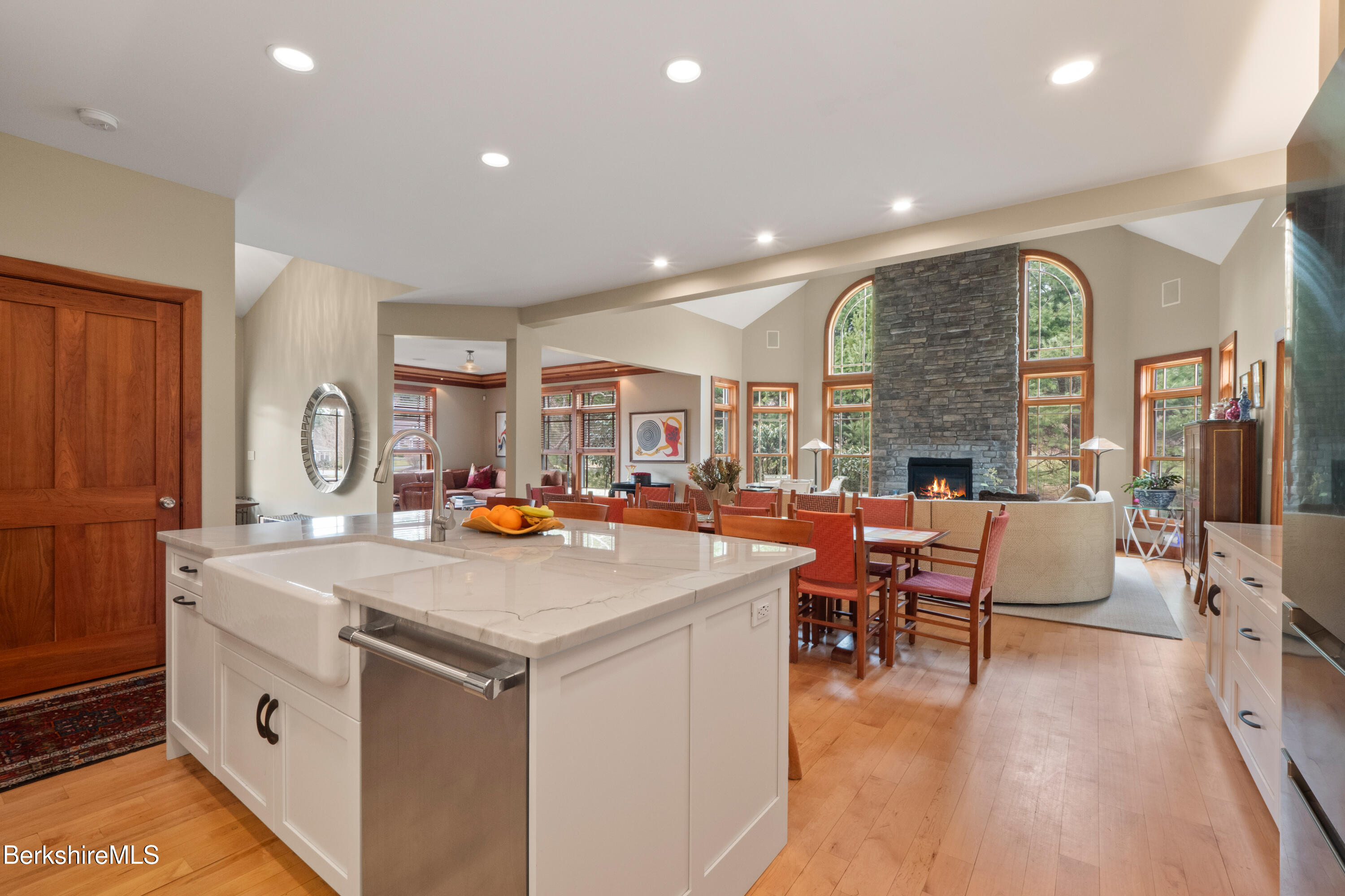 62 Stockbridge Terrace Lee, MA 01238 - Photo 15 of 49 a kitchen with stainless steel appliances granite countertop a stove and a sink
