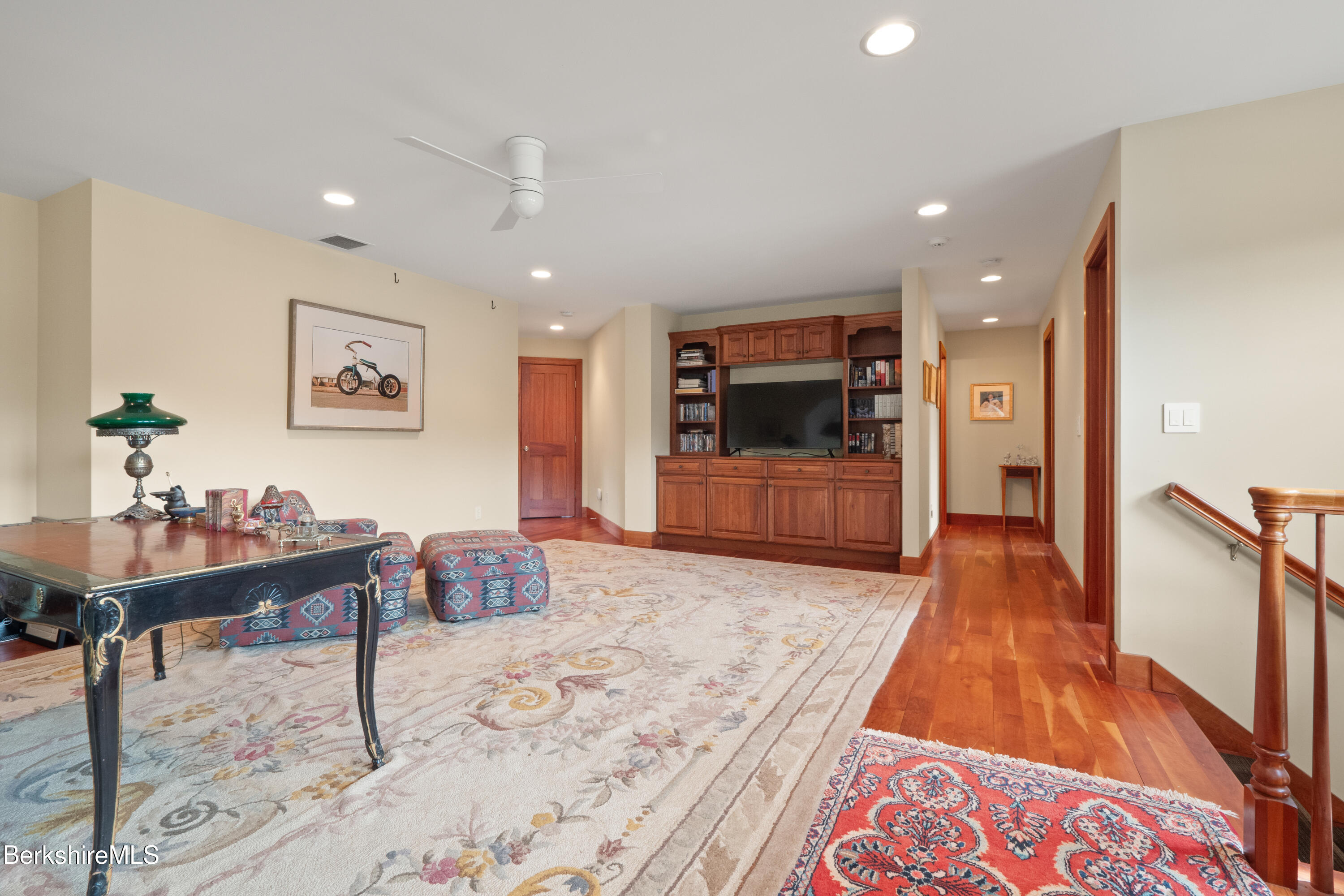 62 Stockbridge Terrace Lee, MA 01238 - Photo 30 of 49 a living room with furniture and a flat screen tv