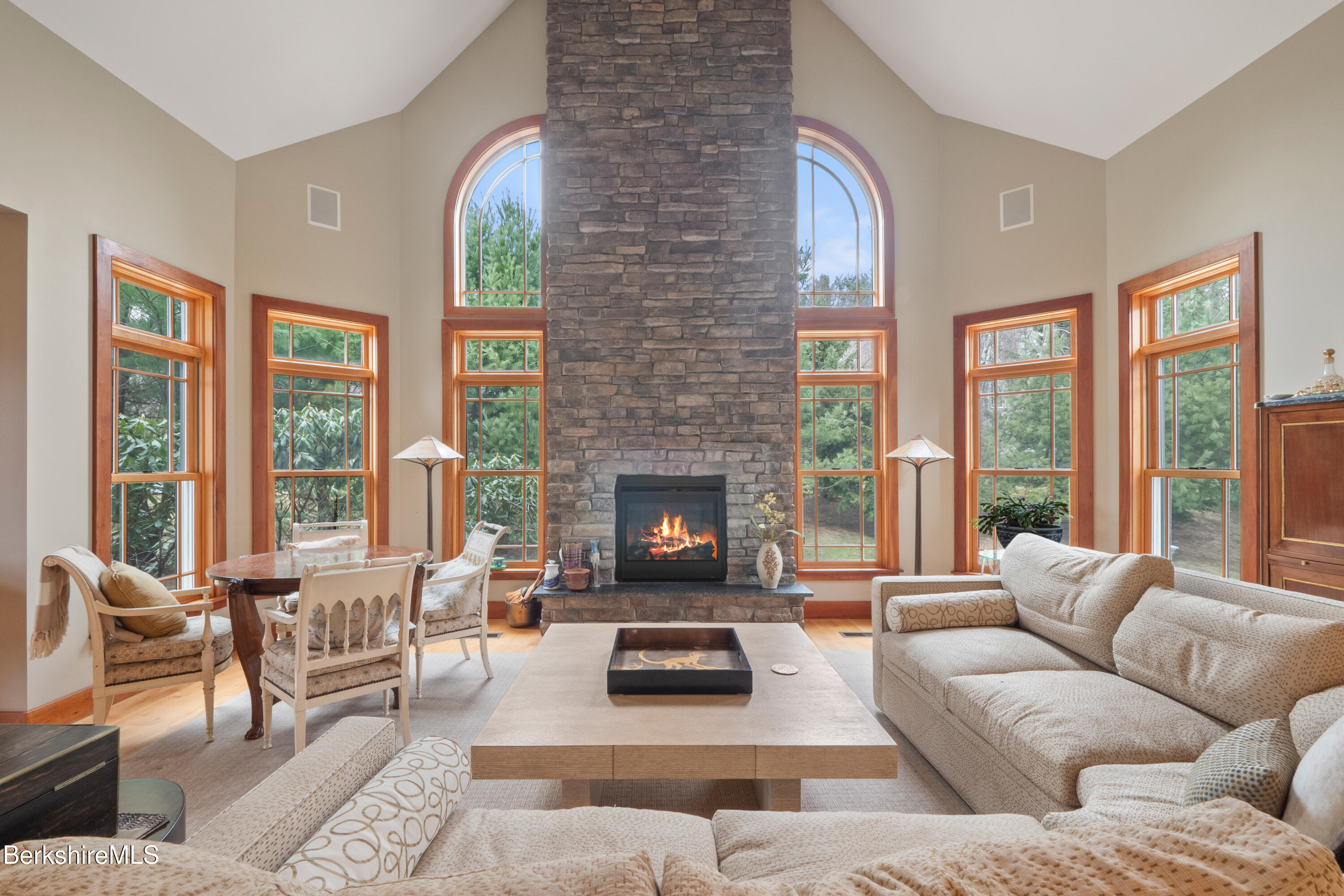 62 Stockbridge Terrace Lee, MA 01238 - Photo 9 of 49 a living room with furniture and a large window