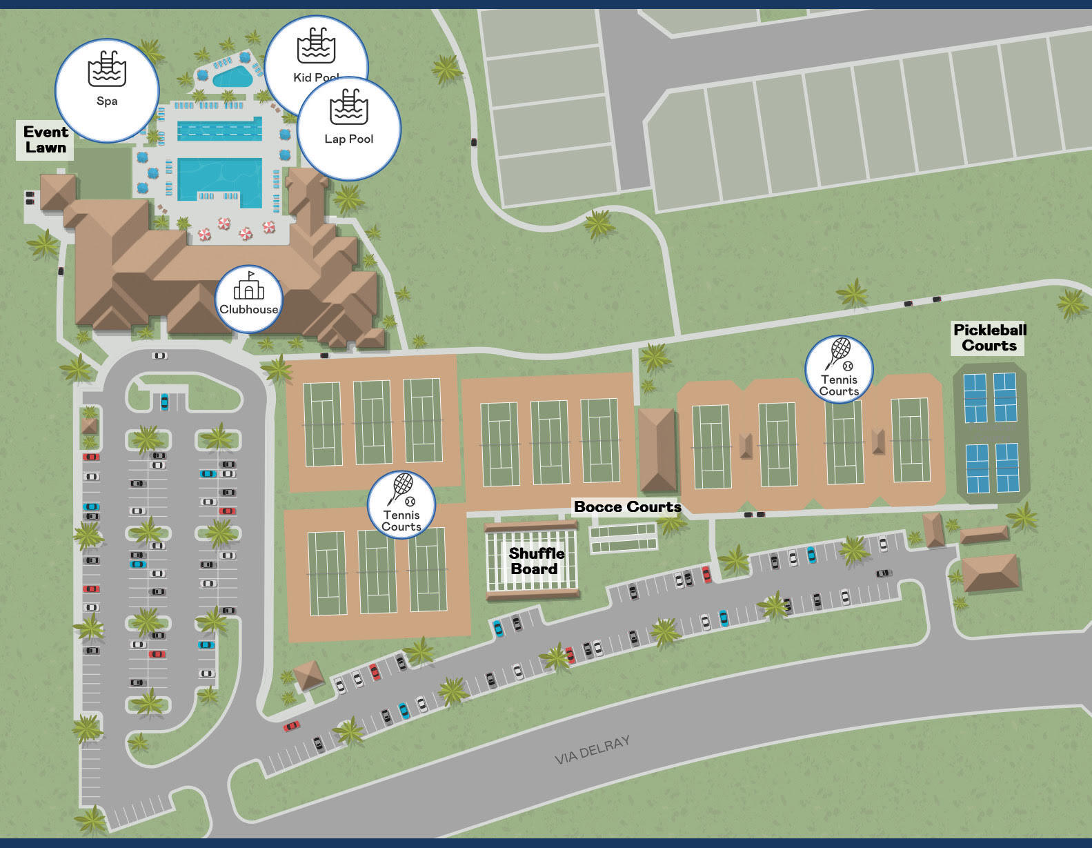 13899 Via Aurora, Unit C Delray Beach, FL 33484 - Photo 10 of 39 a view of a fruit and a table in a back side of a building