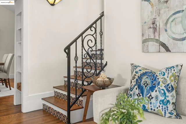 a view of a entryway with wooden floor