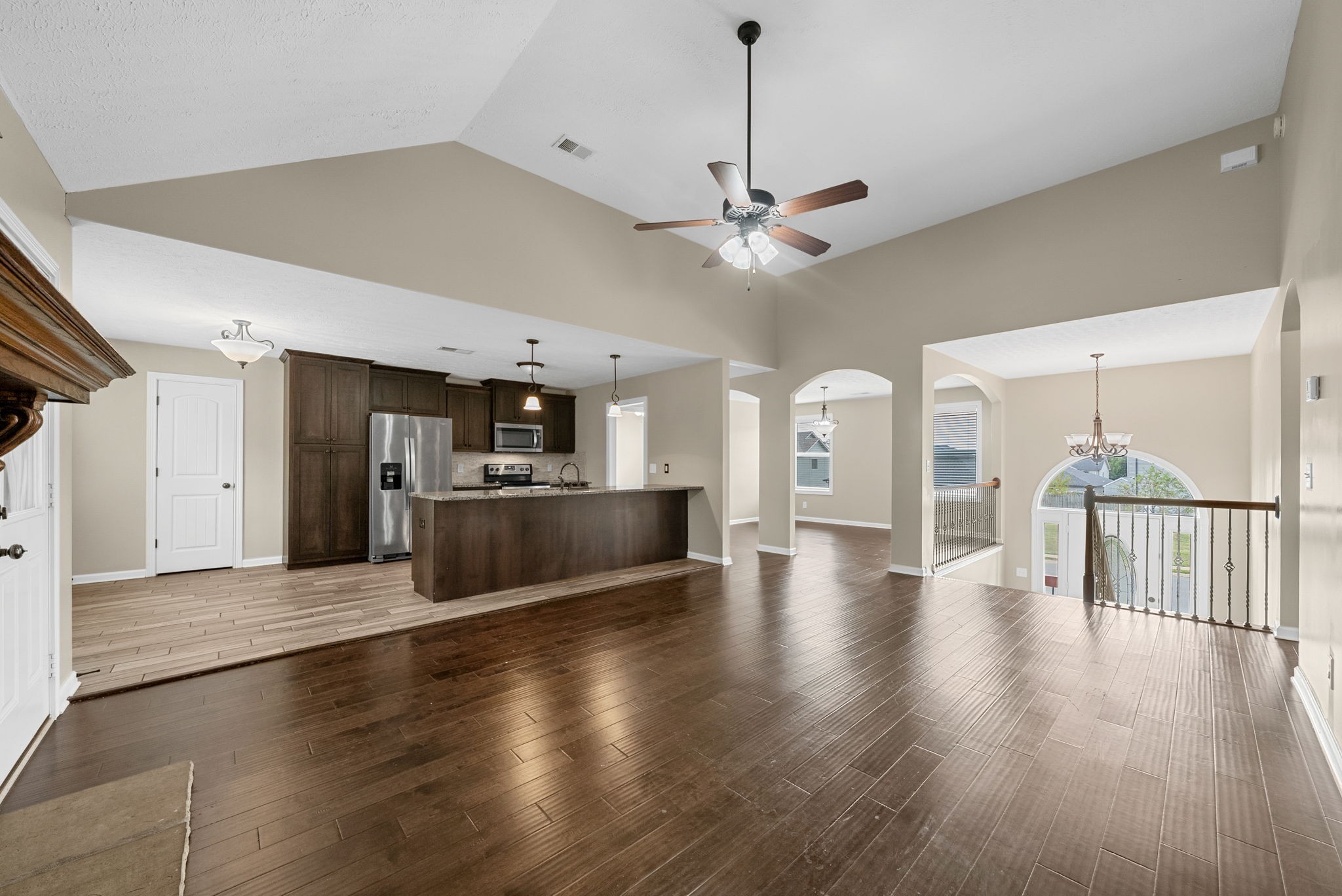 1227 Brigade Drive Clarksville, TN 37043 - Photo 6 of 39 a view of a kitchen with wooden floor and a kitchen
