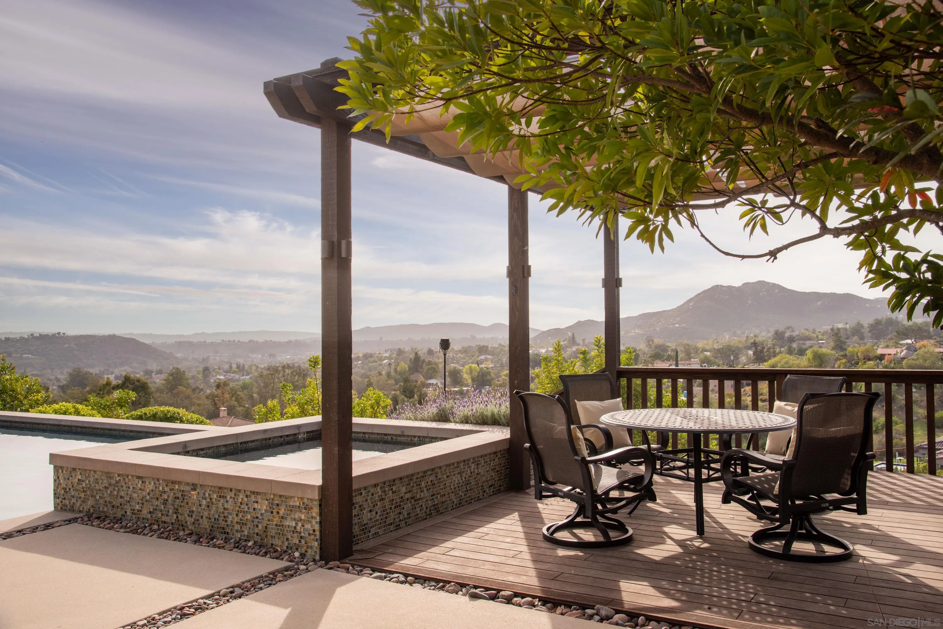 14516 Highcrest Court Poway, CA 92064 - Photo 39 of 71 a view of a balcony with chairs and a table