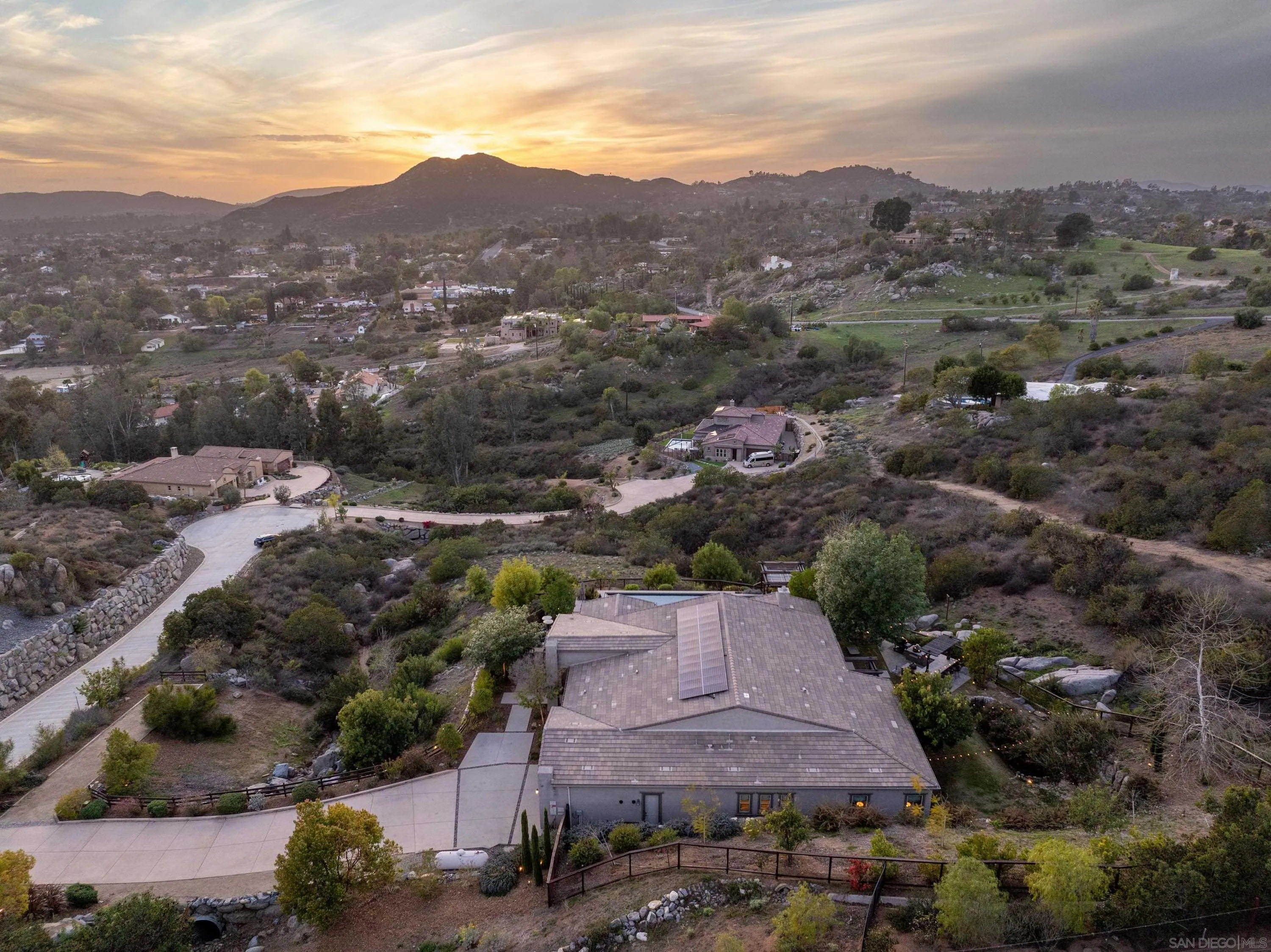 14516 Highcrest Court Poway, CA 92064 - Photo 60 of 71 an aerial view of residential house and green space