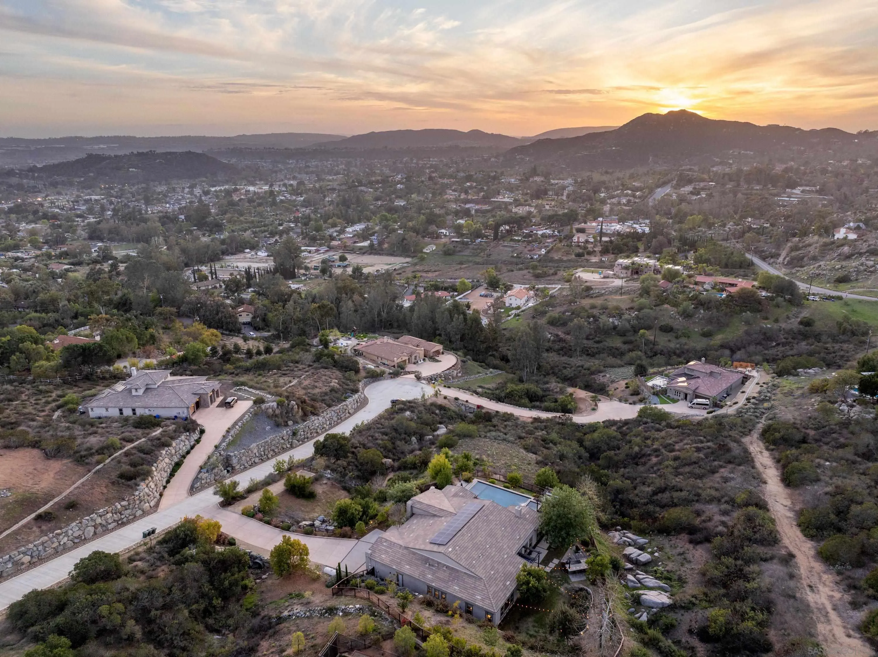 14516 Highcrest Court Poway, CA 92064 - Photo 62 of 71 an aerial view of residential house and green space