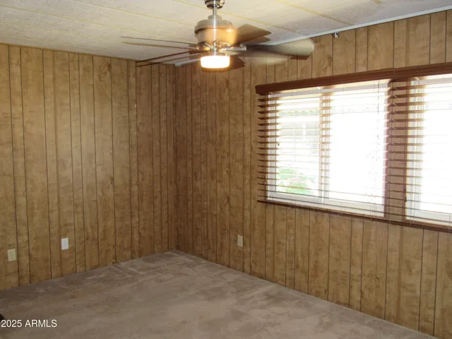 a view of a livingroom with a window