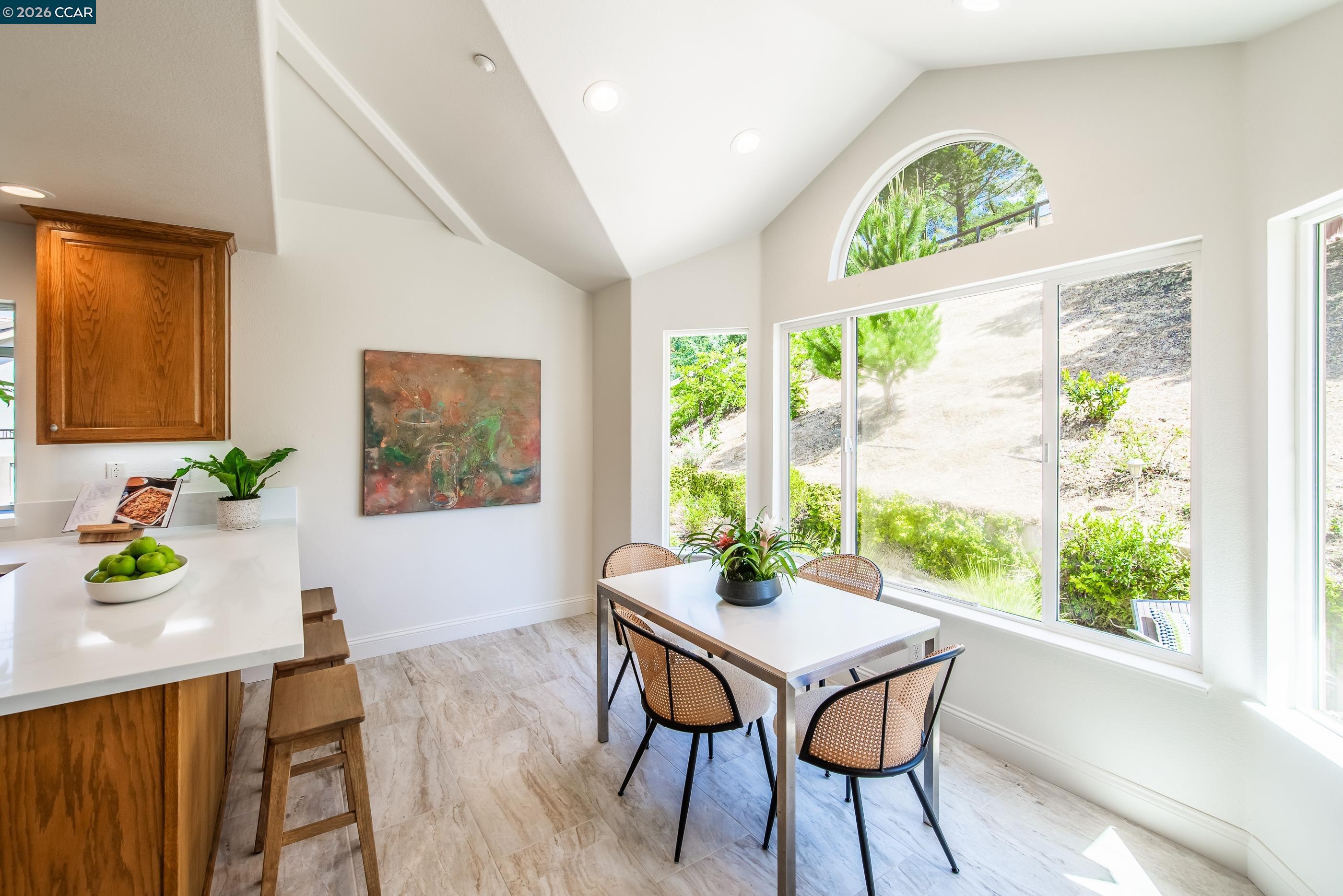 1170 Sunrise Ridge Drive Lafayette, CA 94549 - Photo 11 of 45 a view of a dining room with furniture window and outside view