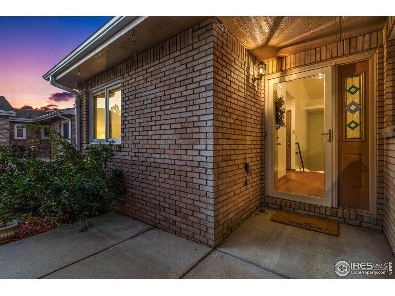 Inviting covered entryway