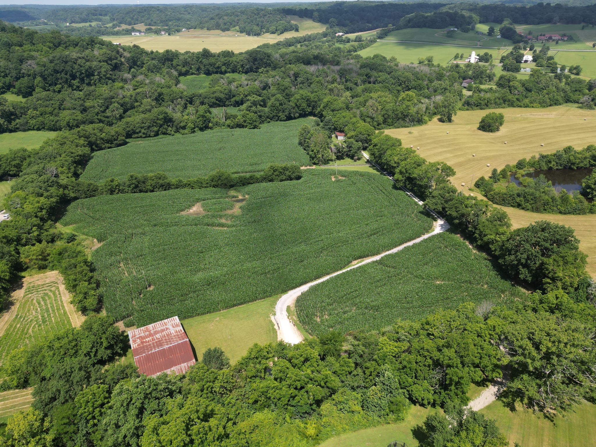3349 Sweeney Hollow Road Franklin, TN 37064 - Photo 2 of 41 an aerial view of a garden