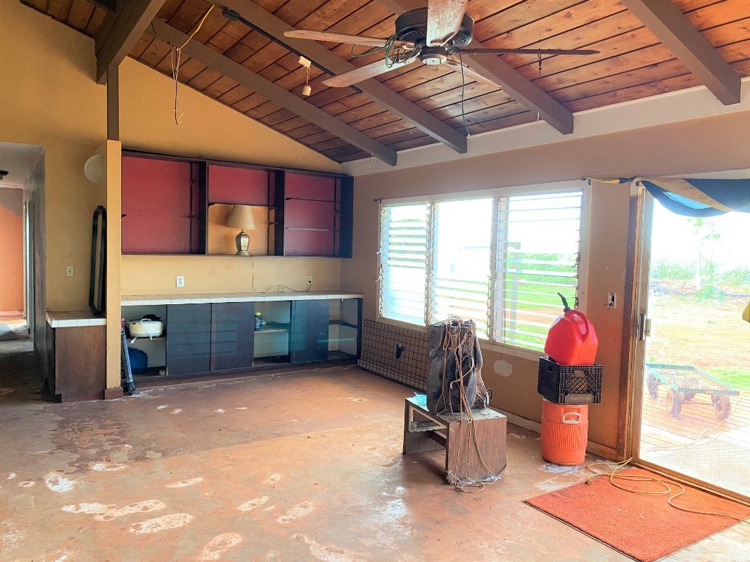 4825 Moi Road Hanapepe, HI 96716 - Photo 3 of 14 a kitchen with a large window