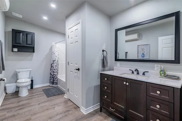 a view of a yard with an outdoor space