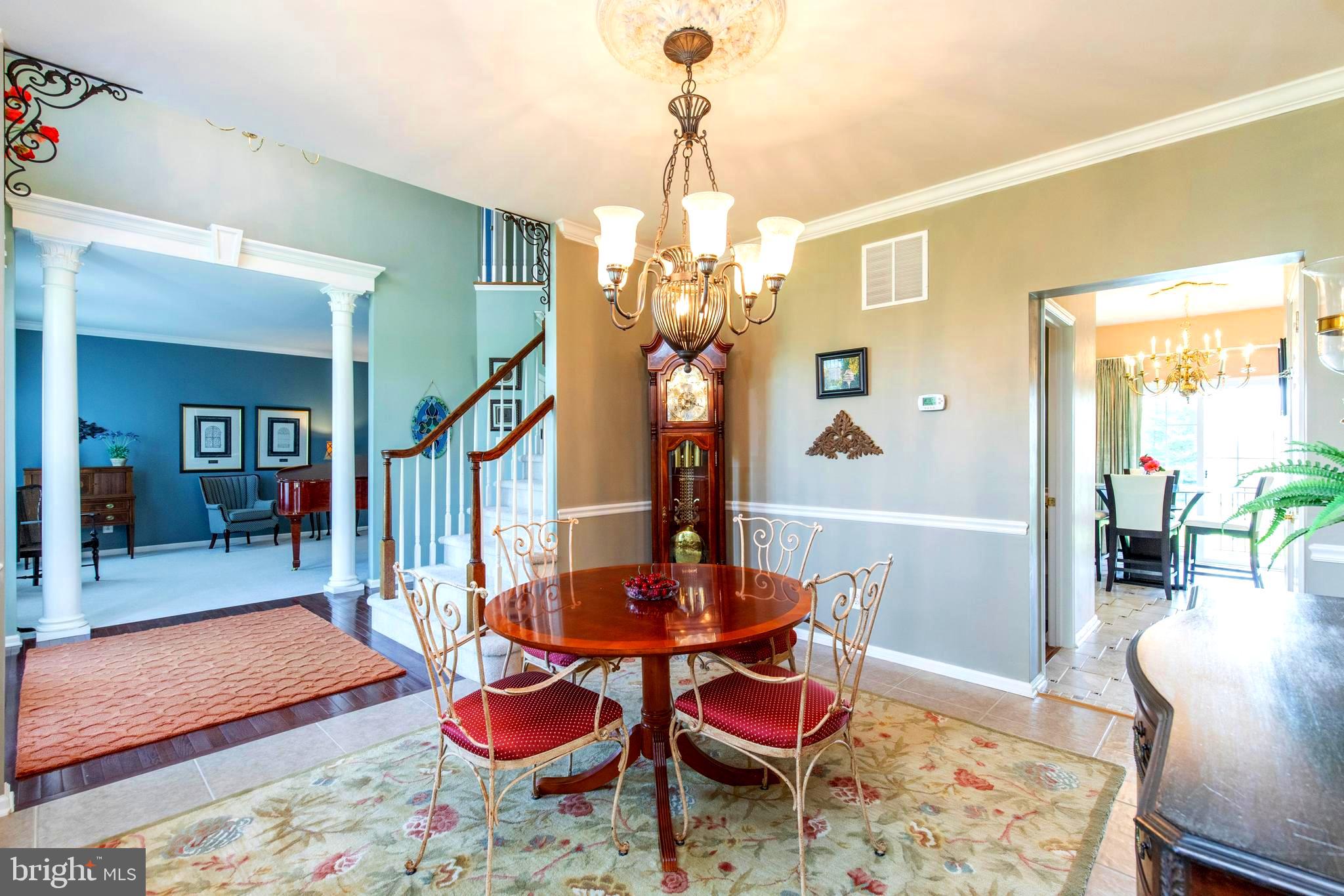 736 Farmhouse Road Mickleton, NJ 08056 - Photo 4 of 38 Dining room with view of architectural pillars