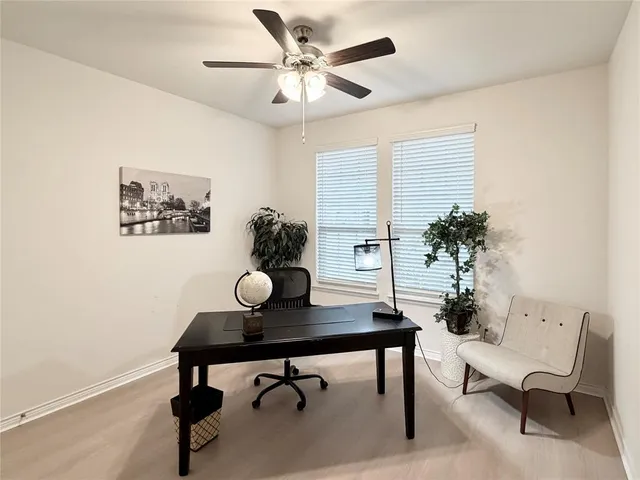 a room with furniture and a potted plant