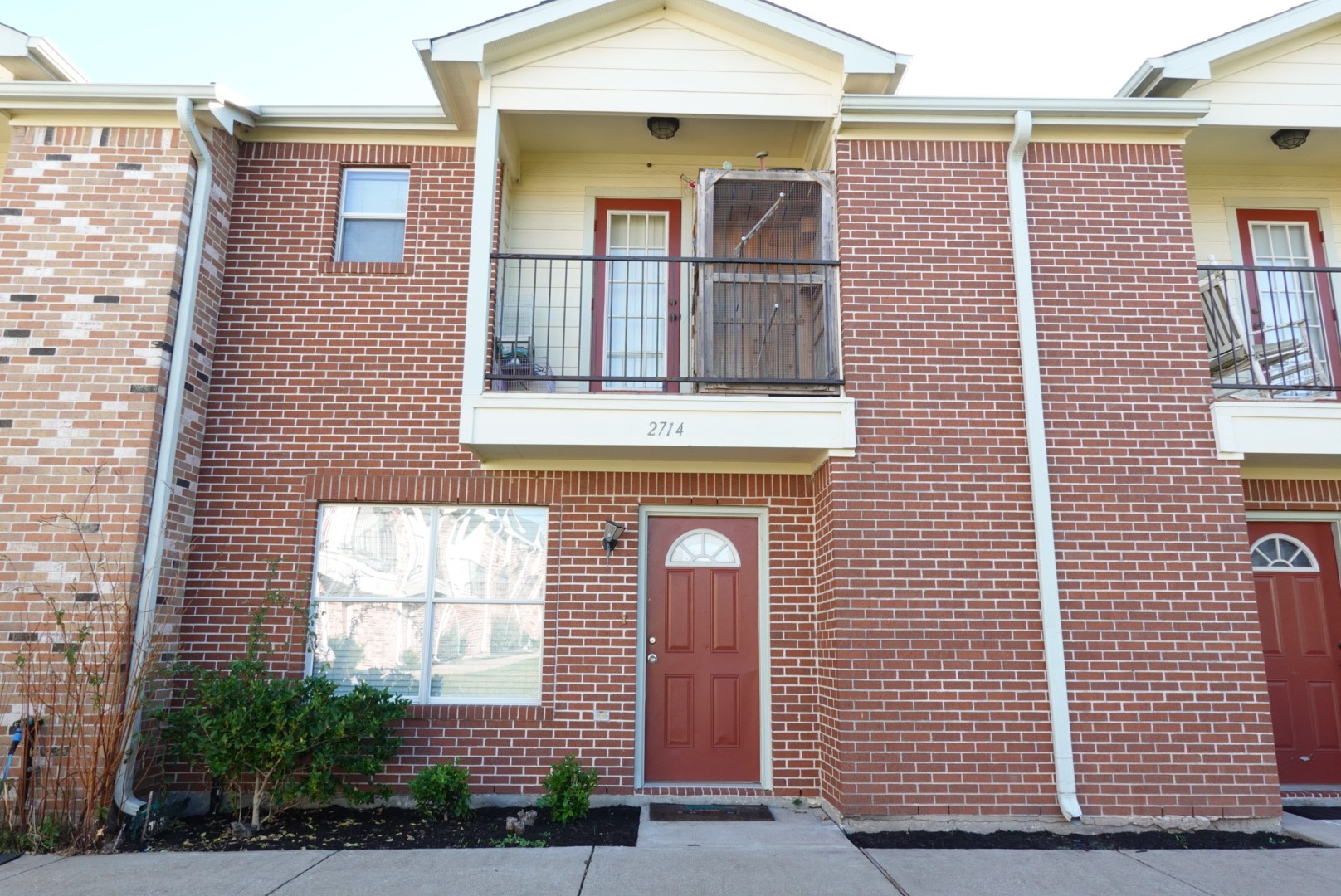 a view of front door of house