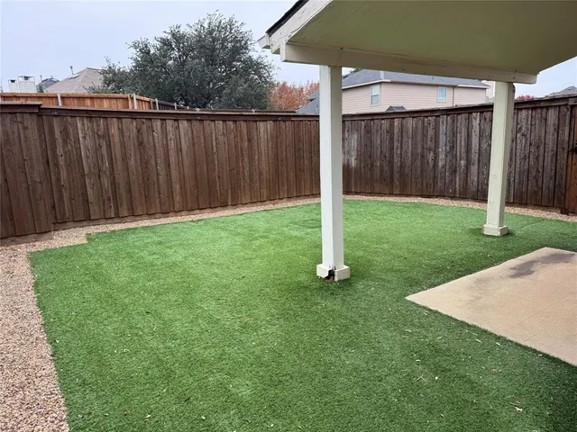 a backyard of a house