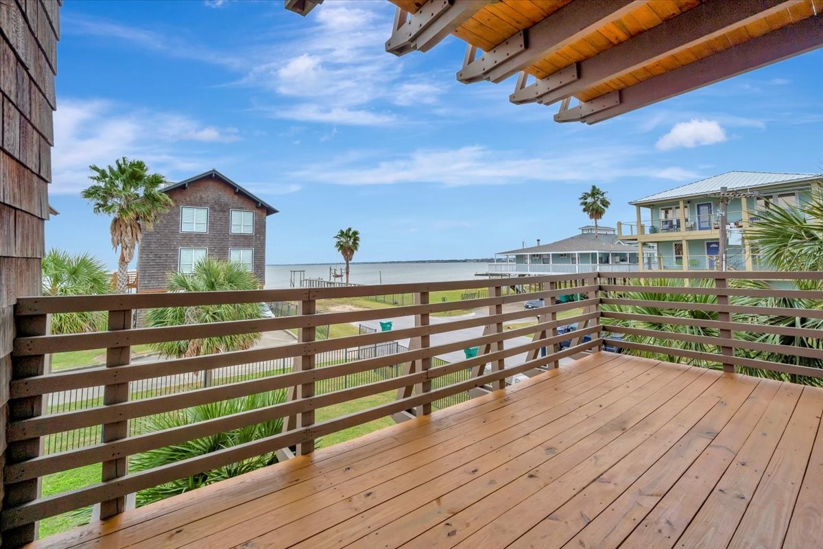 1202 Todville Road Seabrook, TX 77586 - Photo 9 of 45 Water views from the first floor covered balcony.