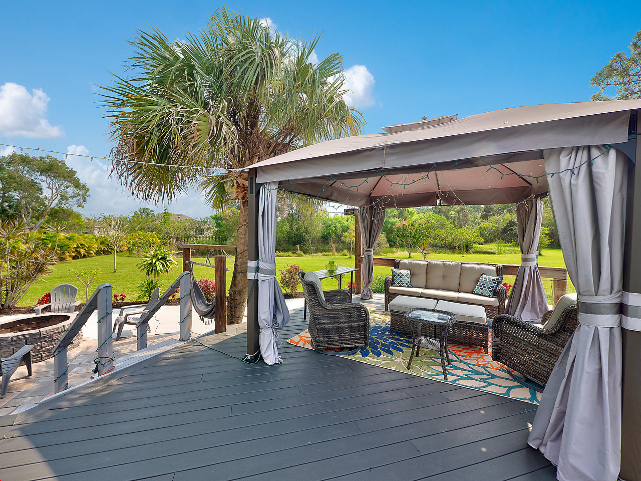 4370 Christensen Road Fort Pierce, FL 34981 - Photo 22 of 25 Deck Sitting Area