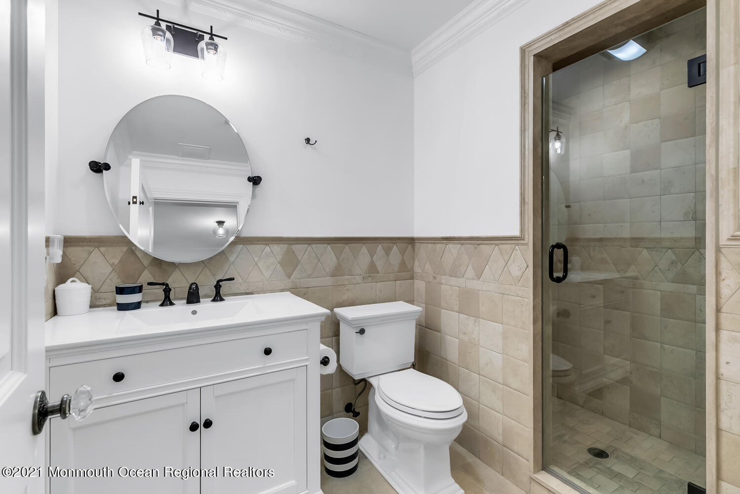 7 Sheraton Lane Rumson, NJ 07760 - Photo 21 of 32 a bathroom with a sink toilet and shower