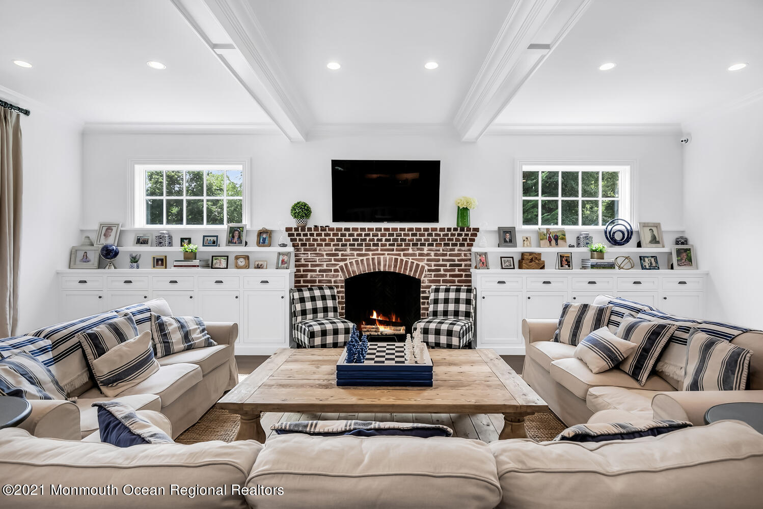 7 Sheraton Lane Rumson, NJ 07760 - Photo 4 of 32 a living room with furniture fireplace and window