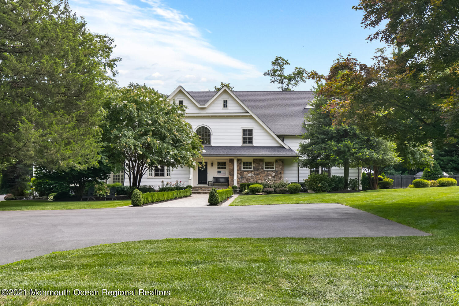 7 Sheraton Lane Rumson, NJ 07760 - Photo 31 of 32 a view of house with a garden