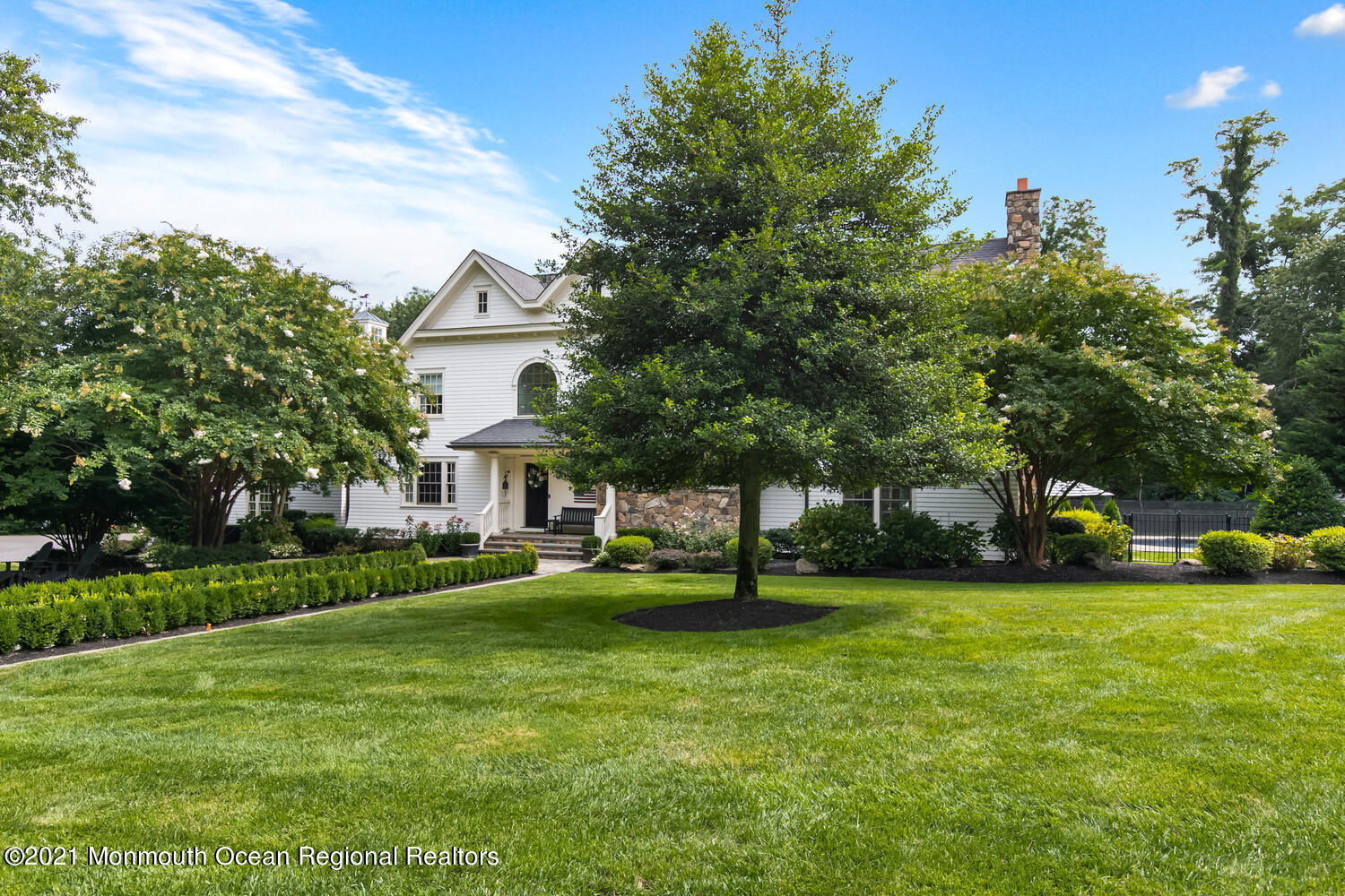 7 Sheraton Lane Rumson, NJ 07760 - Photo 32 of 32 a view of a house with a big yard and large trees