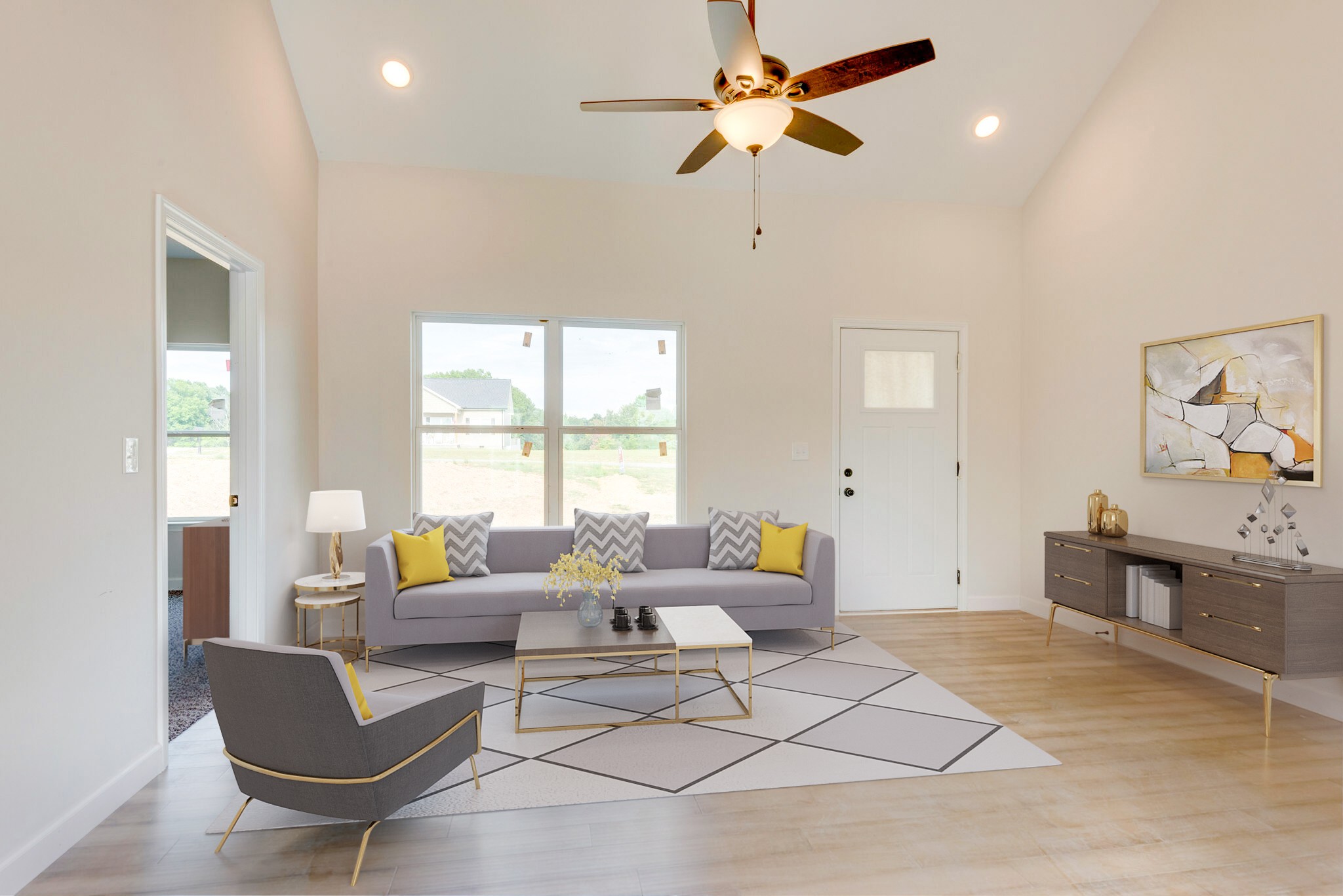 1282 Oak Grove Road Dickson, TN 37055 - Photo 6 of 29 a living room with furniture and a large window