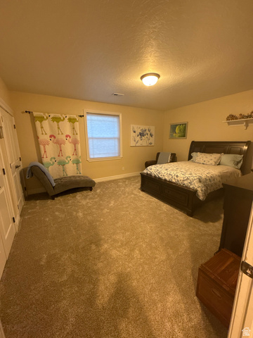3145 South 500 West Vernal, UT 84078 - Photo 27 of 64 Carpeted bedroom featuring baseboards and a textured ceiling