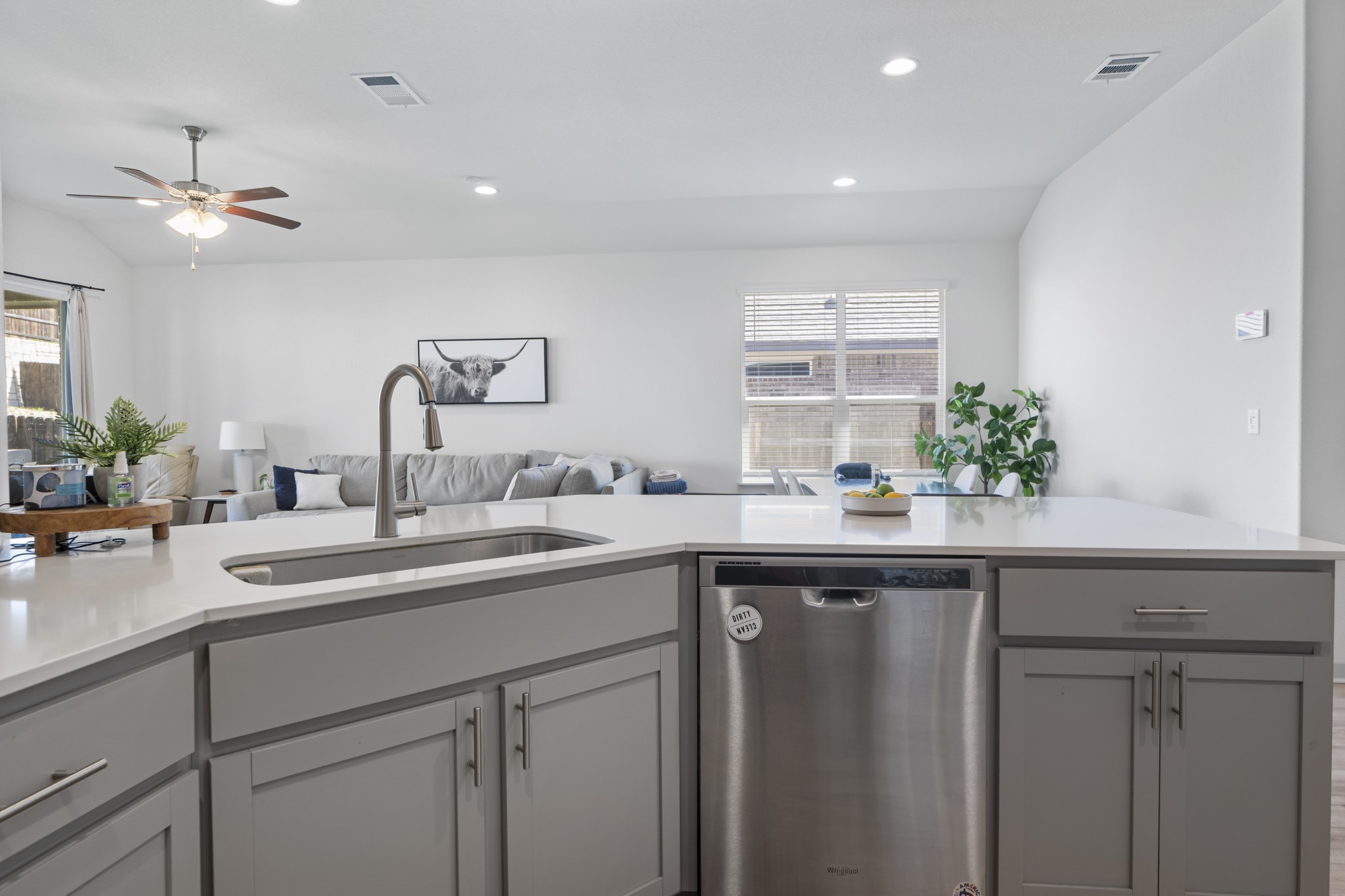 620 Peace Pipe Way Georgetown, TX 78628 - Photo 31 of 32 a kitchen with a sink and cabinets