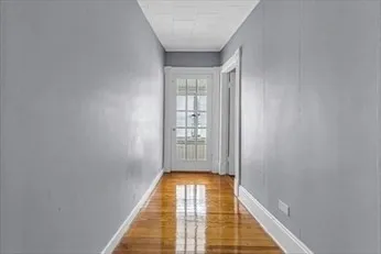 a view of a bathroom with a balcony