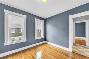 a view of an empty room and window