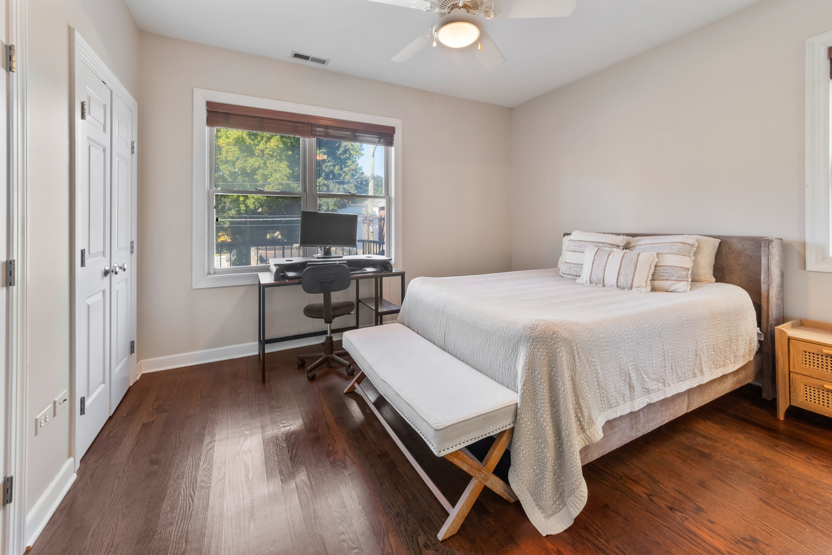 3438 North Ashland Avenue, Unit 2N Chicago, IL 60657 - Photo 17 of 22 a bedroom with a bed and a table