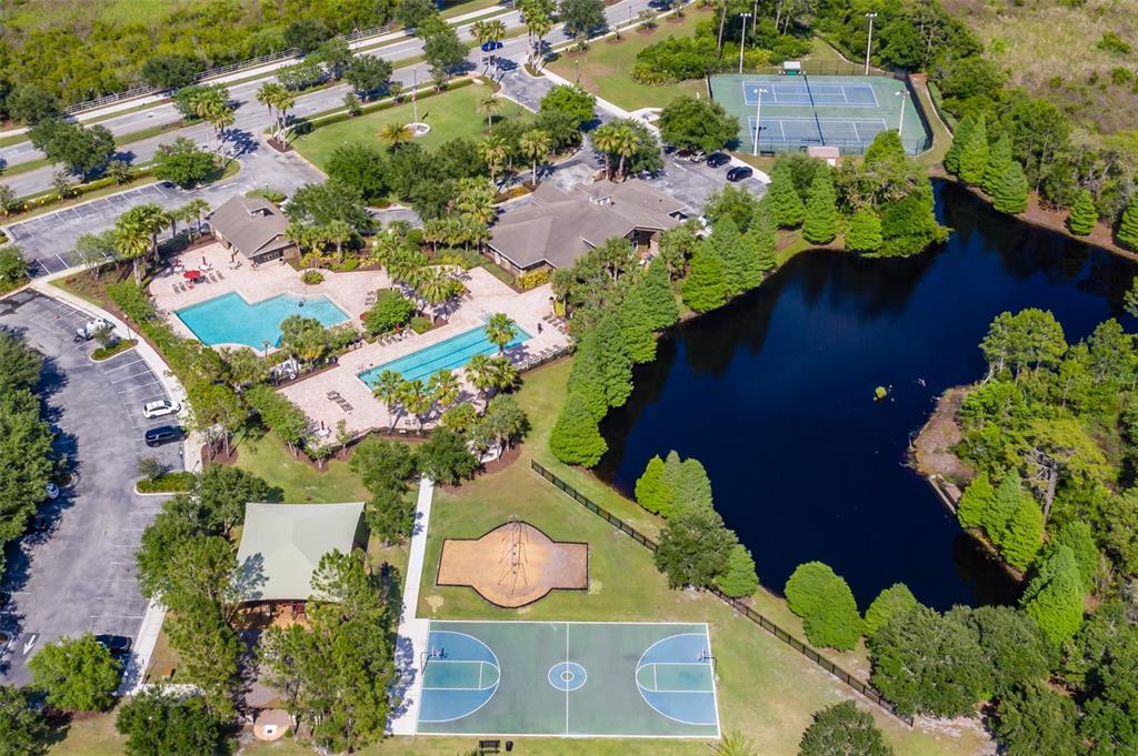 4950 Diamonds Palm Loop Wesley Chapel, FL 33543 - Photo 52 of 65 an aerial view of a house