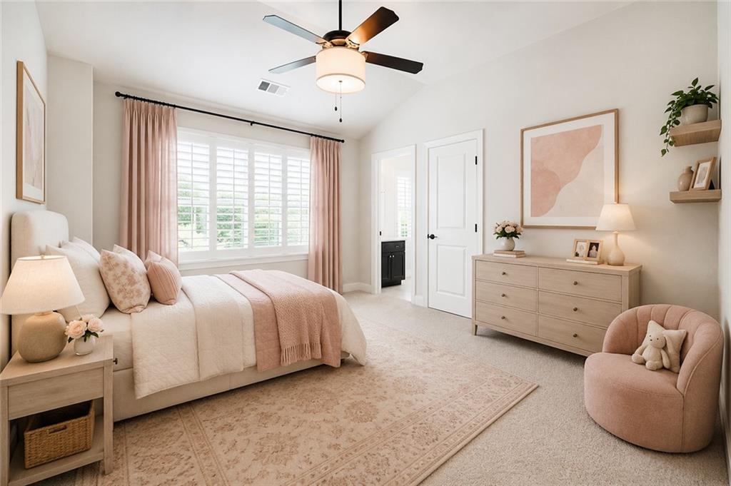 947 Hunter Way Milton, GA 30004 - Photo 59 of 78 a bed room with a bed and a chair