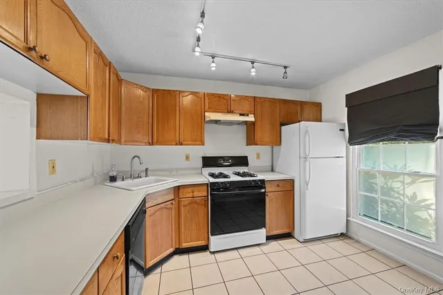a kitchen with a sink cabinets and stainless steel appliances