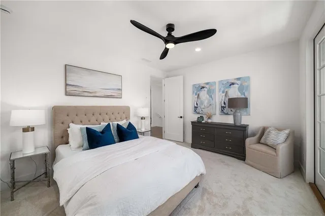 a house view with swimming pool and garden space