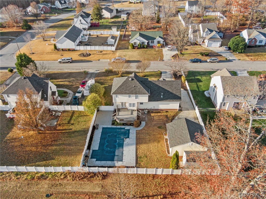 6441 Blair Court Prince George, VA 23875 - Photo 44 of 46 an aerial view of a house with a ocean view