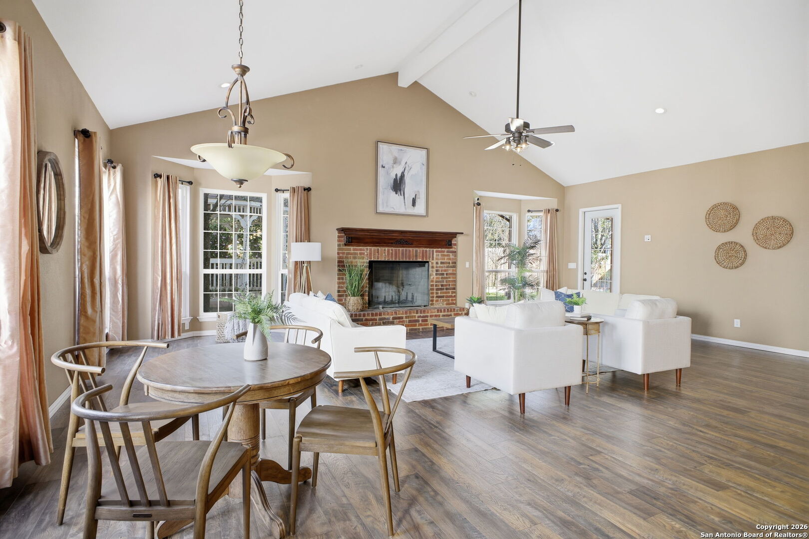 527 Mesa Ridge San Antonio, TX 78258 - Photo 14 of 25 a view of a livingroom with furniture window and wooden floor