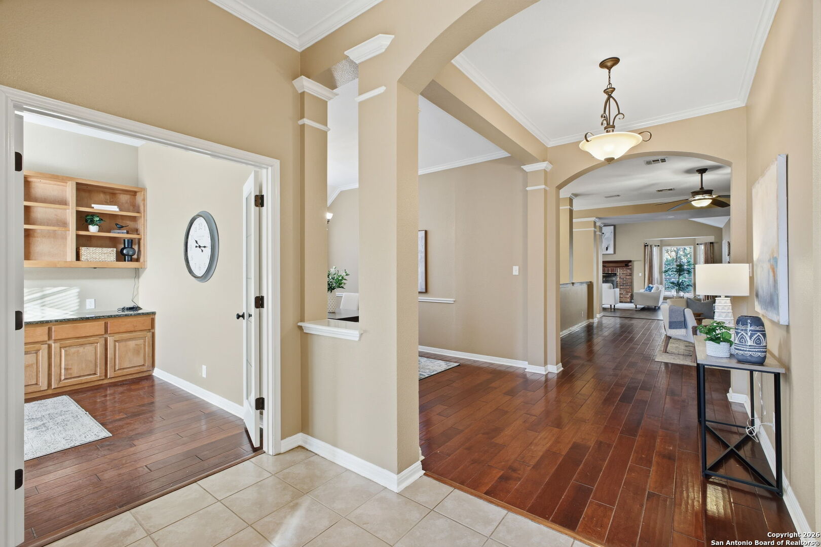 527 Mesa Ridge San Antonio, TX 78258 - Photo 3 of 25 a view interior of the house and wooden floor