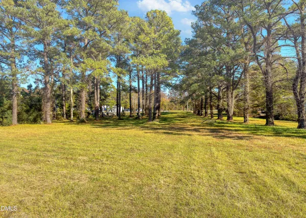 a view of yard with swimming pool