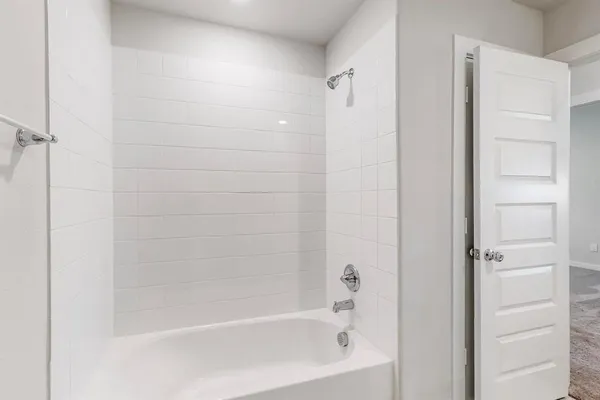 a close up of a bathtub