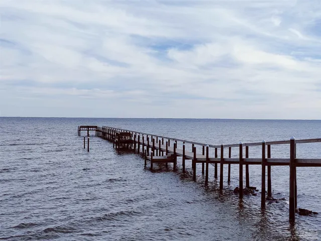 a view of building with ocean view