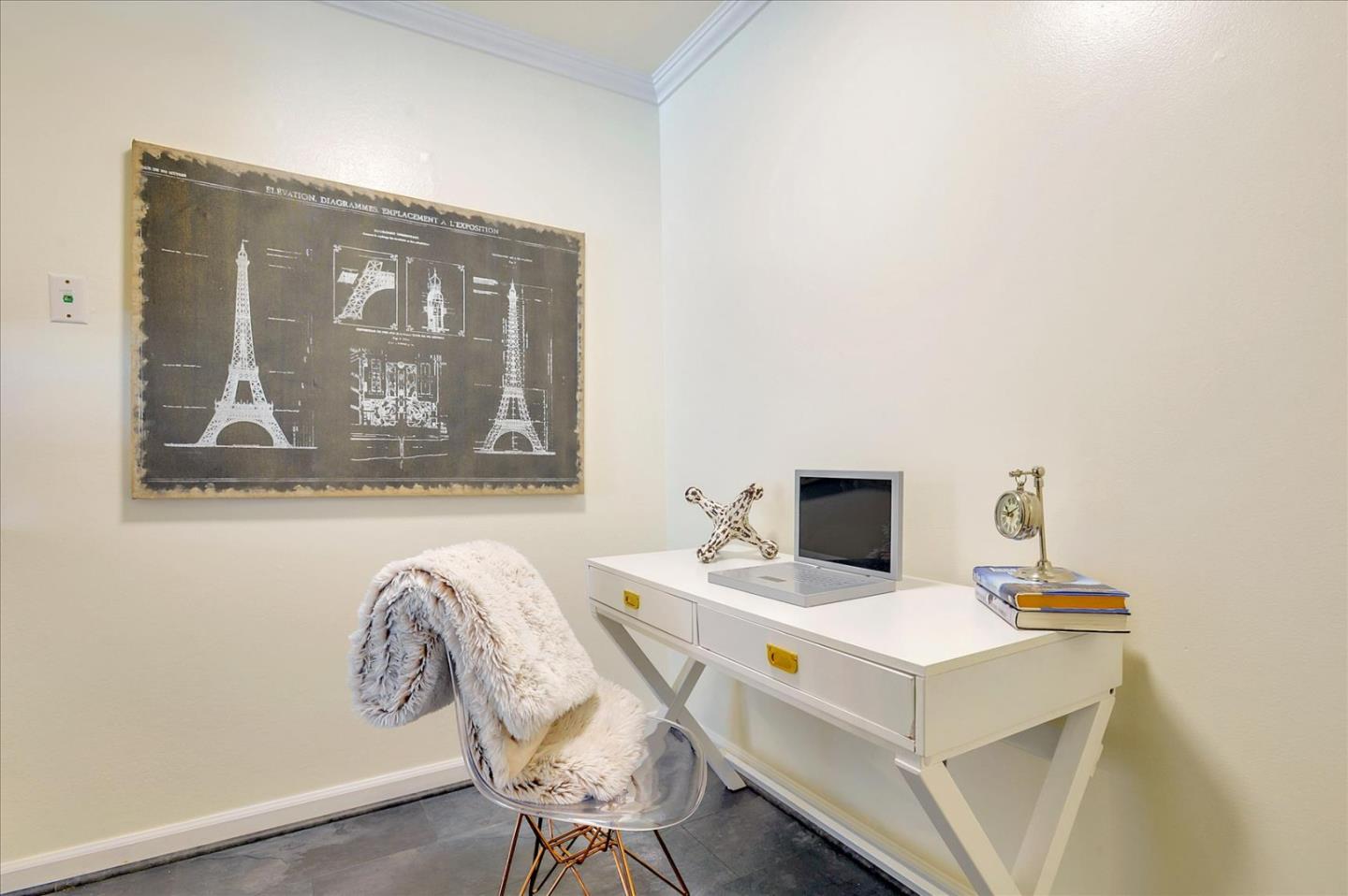 1033 Shell Boulevard, Unit 3 Foster City, CA 94404 - Photo 8 of 33 a view of a workspace with furniture