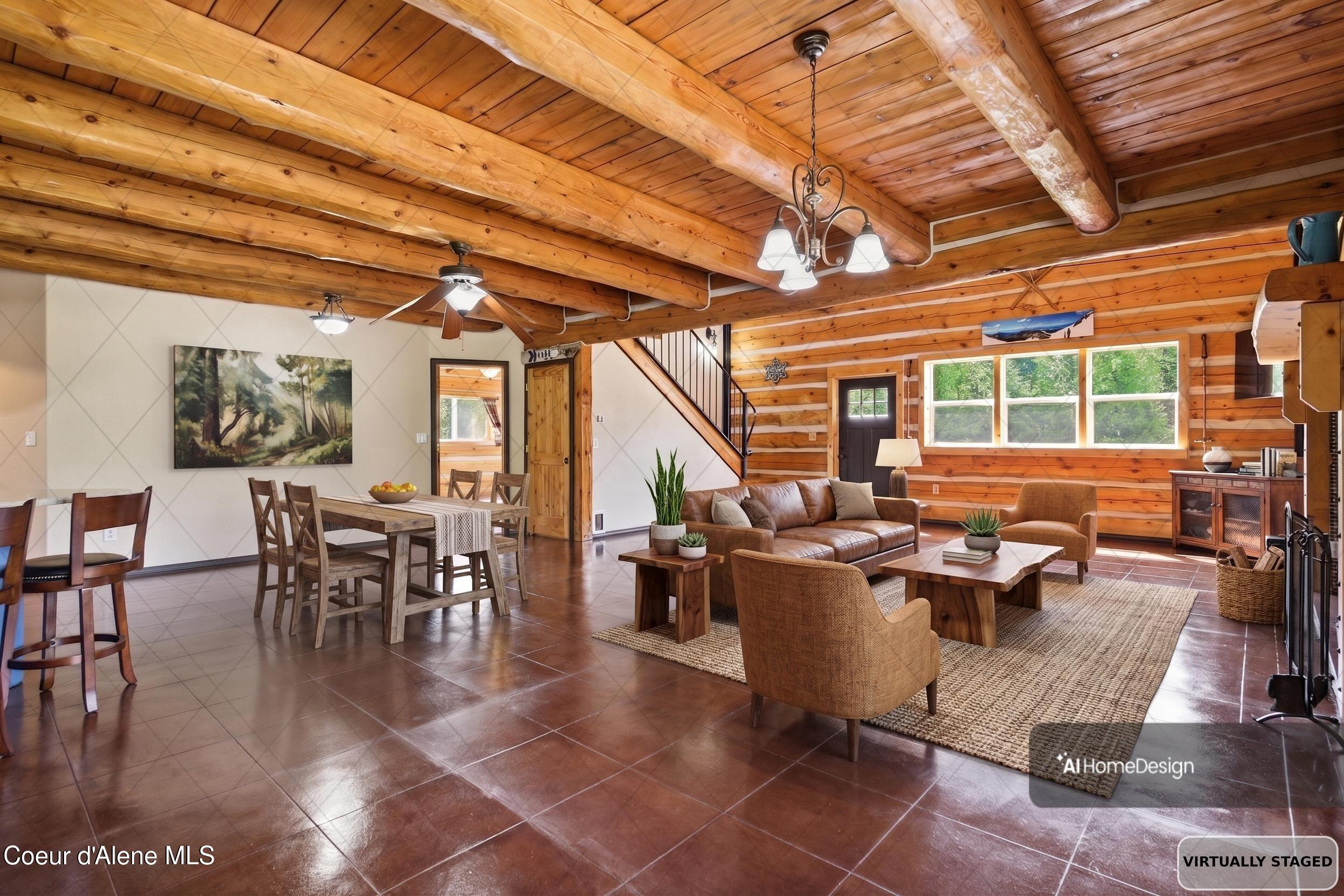 53 Sawtooth Way Sagle, ID 83860 - Photo 15 of 71 Living and Dining Room VS