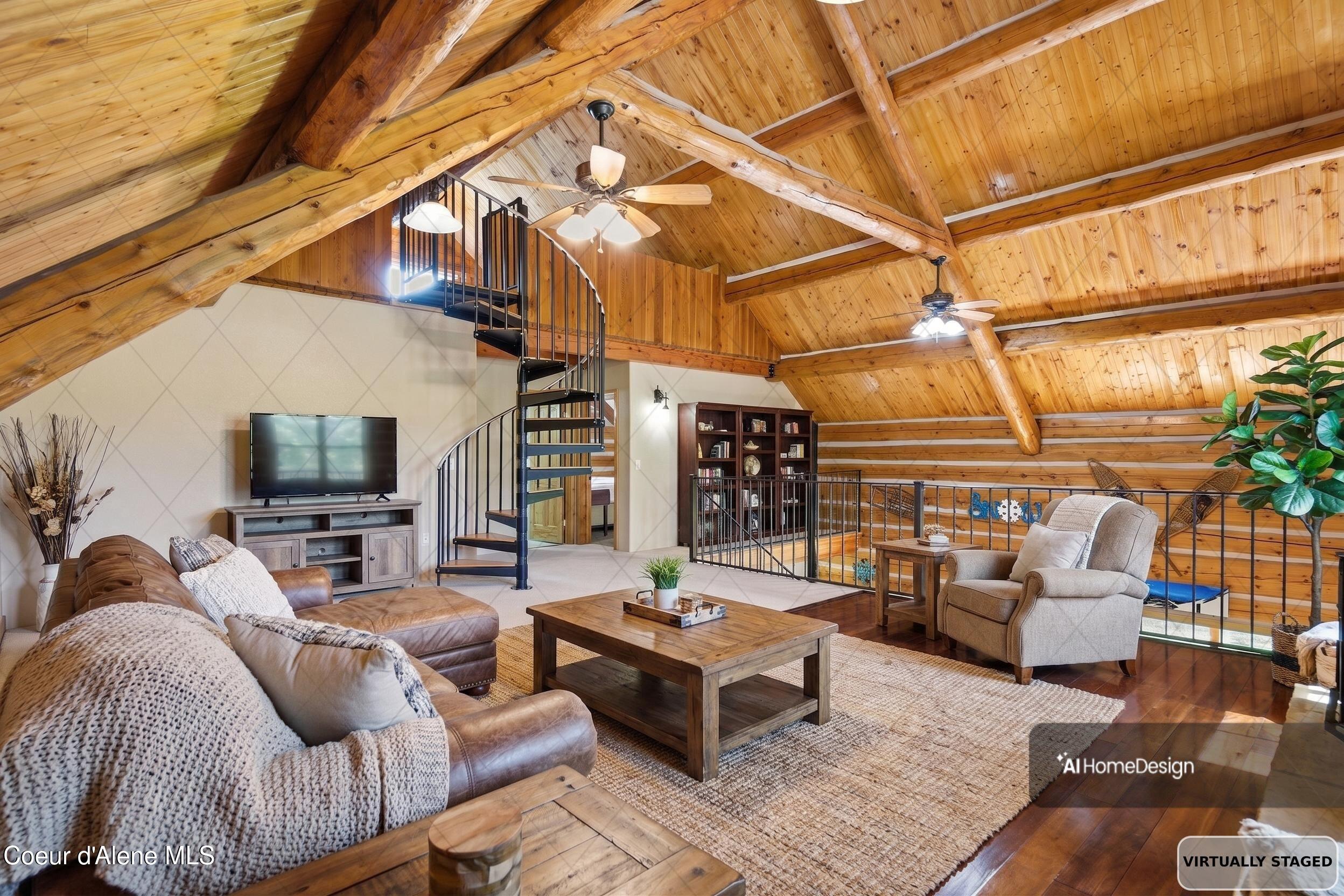 53 Sawtooth Way Sagle, ID 83860 - Photo 36 of 71 Vaulted Ceiling in Family Room
