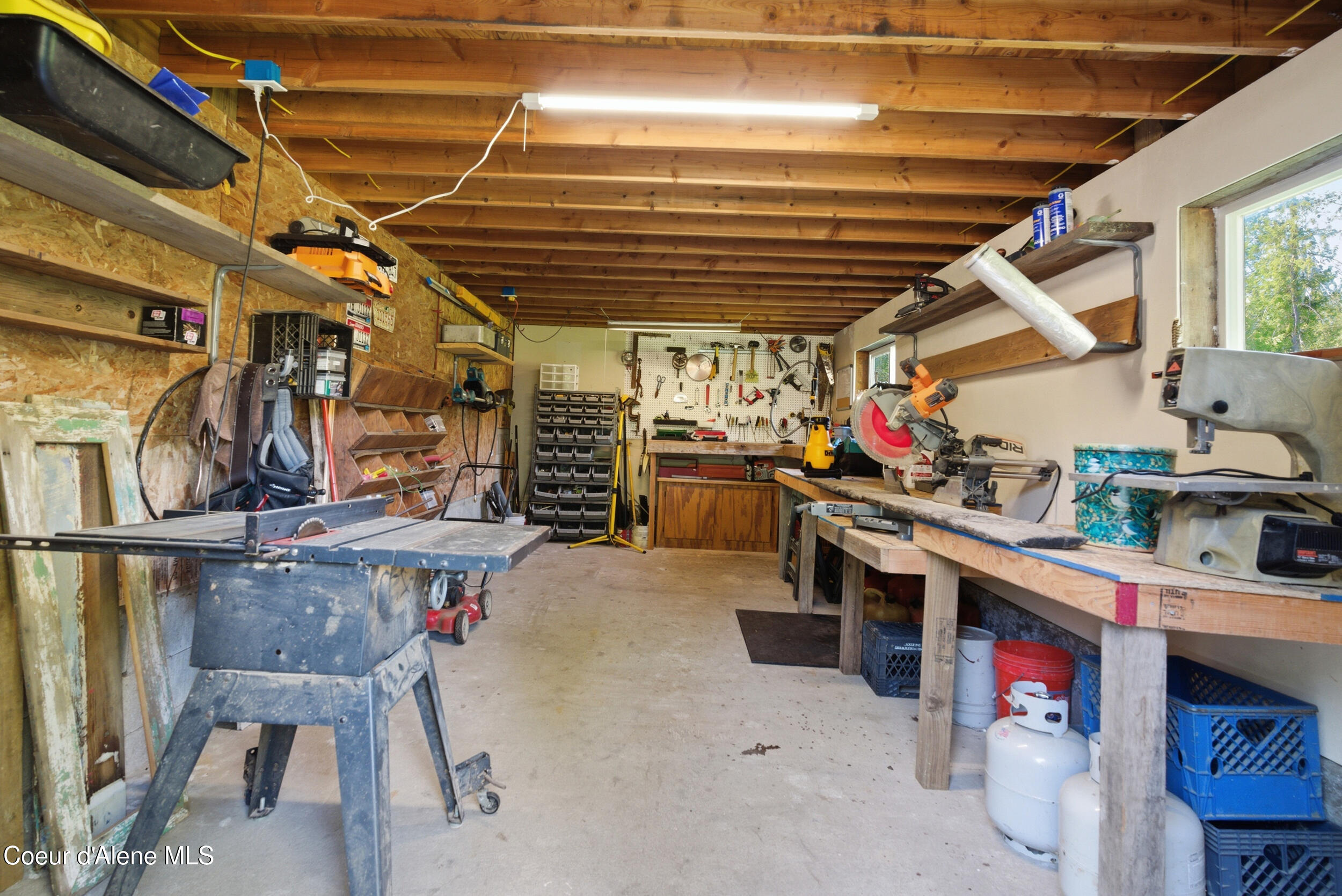 53 Sawtooth Way Sagle, ID 83860 - Photo 59 of 71 Workshop in Lower Level of Barn