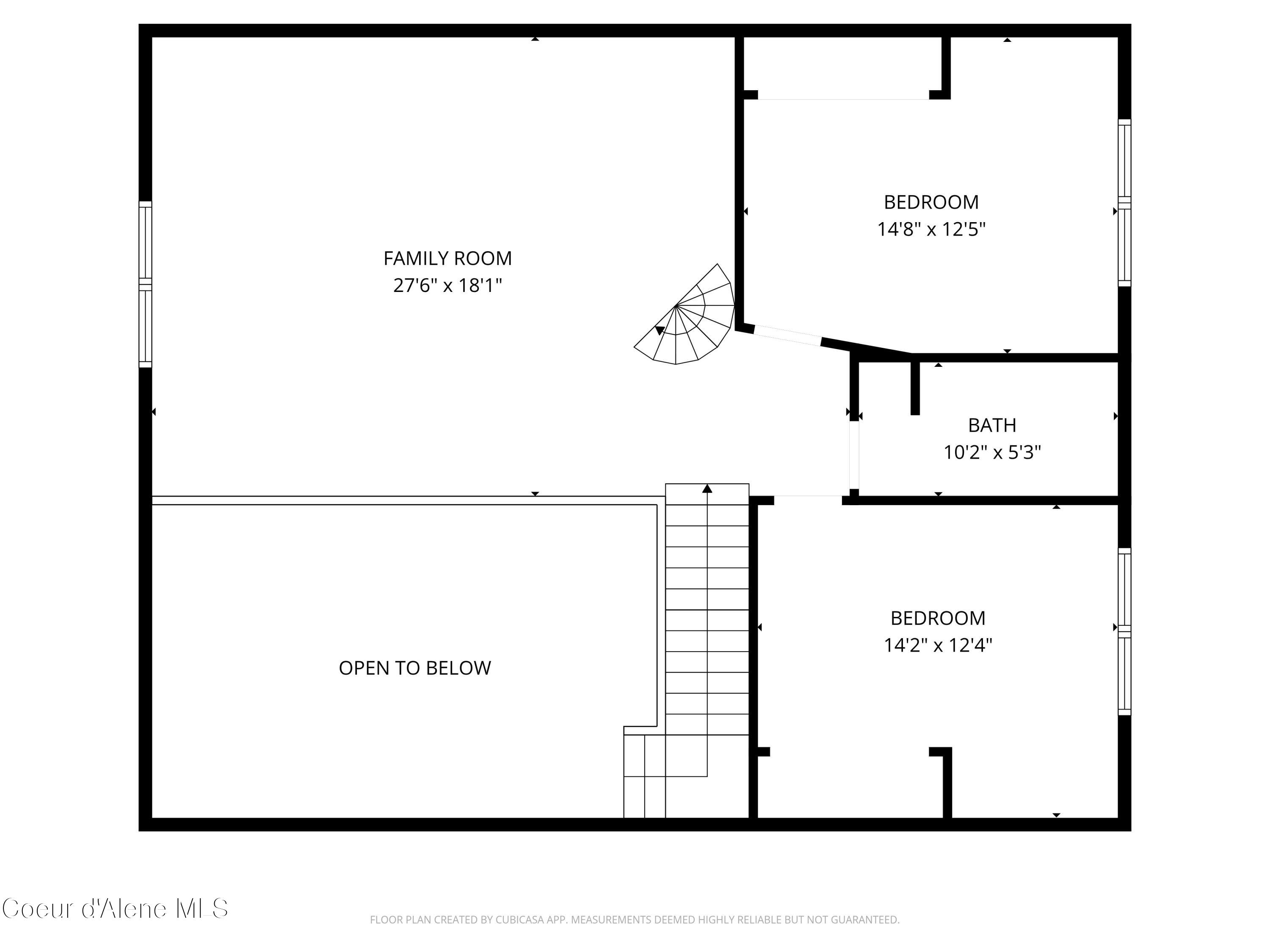 53 Sawtooth Way Sagle, ID 83860 - Photo 69 of 71 2nd Level Floor Plan